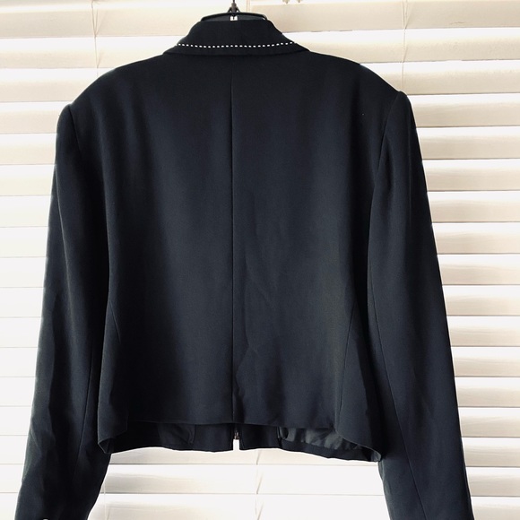 Principles Collection Black Crepe Jacket Size 14 - Picture 6 of 9